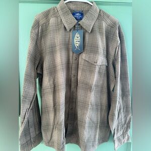 AFTCO Men's Lager Long Sleeve Flannel Shirt